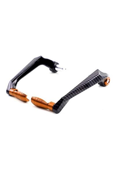 MotoExpress Universal Motosiklet Manet Elcik Koruma Karbon Turuncu