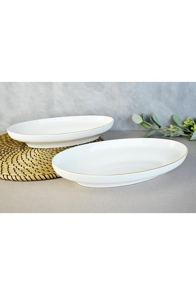 Paçi 2-Piece Gold 32 cm Deep Salad Bag