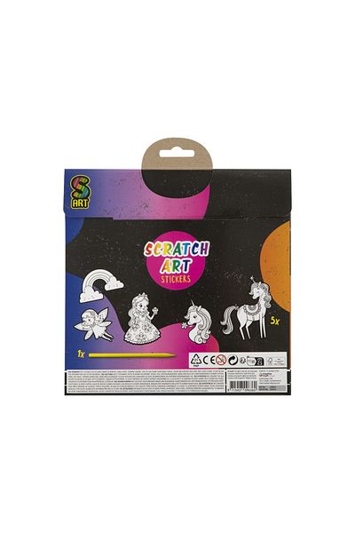 GRAFİX Creative set, 5 XL scratch-off stickers, Grafix
