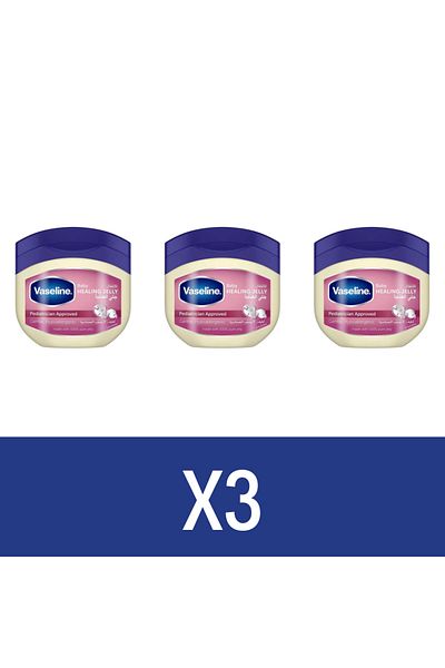 Vaseline Moisturizing Petroleum Jelly, to sooth and protect baby skin, Baby 450ml x3
