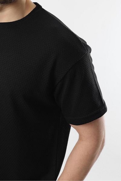 Madmext Ανδρικό T-shirt Black Crew Neck E7128