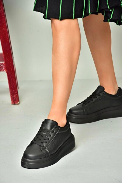 Fox Shoes U973211509 Чорні кросівки на товстій підошві