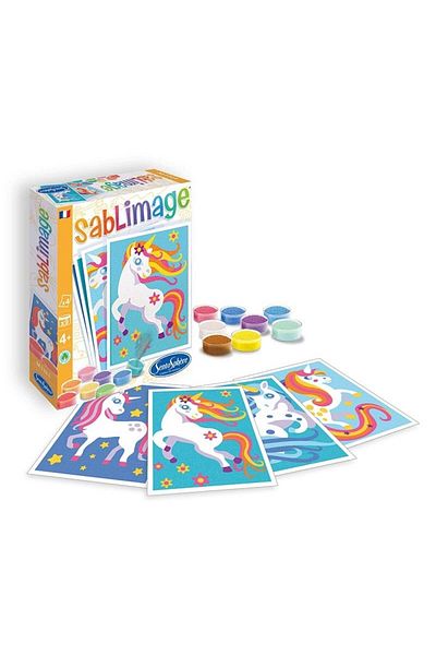 Sentosphere Creative kit with colored sand - Mini Sablimage Unicorns