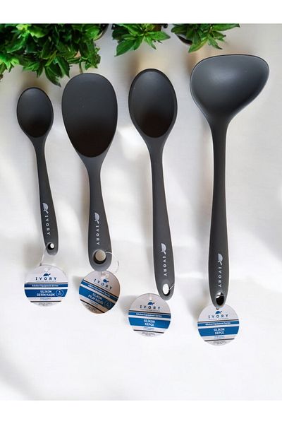 IVORY Non-Barned Non-Stecker Silicone Spoon Set
