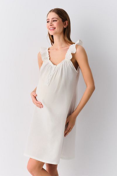 SUWEN Angel Pregnant Maternity Nightgown