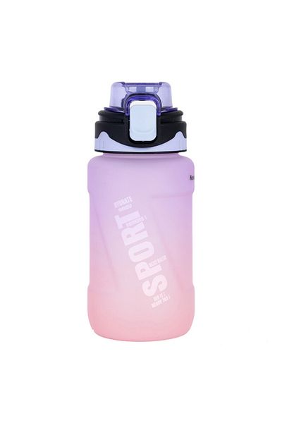 NovaKids Water Bottle 550ml with Straw - Purple