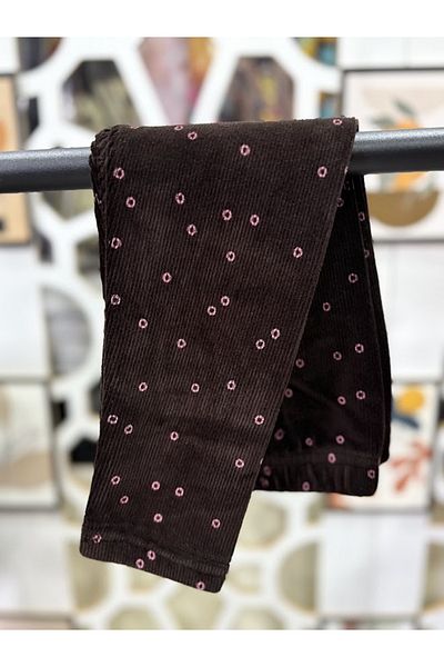 KUMRUNUN DÜNYASI Velvet Patterned Girls' Tights