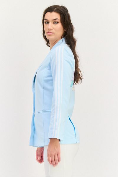 adidas Women Sportswear Fit Long Sleeve Outdoor Blazer, Sky Blue