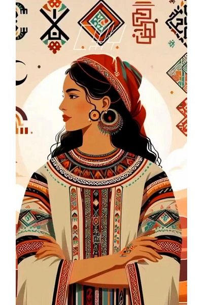 pixartsanat Traditional Woman Pixart Art Diamond Mosaic Painting 40X60