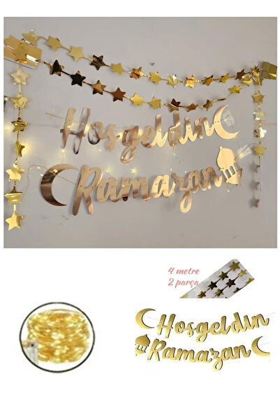 Hayaller Dükkanı Ramazan Süsleri Led Işıklı Ramazan Süsü Hoşgeldin Ramazan Ev...