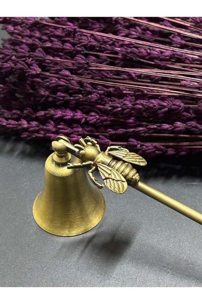 Mercan Tasarım Atölyesi ARILI MUM SÖNDÜRÜCÜ-ANTİK BRONZ