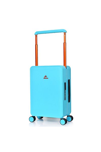 MORANO Morano Cabin Suitcase 20 Inch 4 Wheel Spinner with TSA Lock Blue