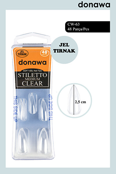 donawa Soft Jel Stiletto Medium Tırnak CW-63