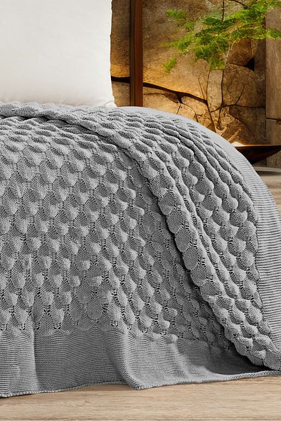 DOUX HOME Stella Knitwear Bedspread 220 X 240 (Grey)