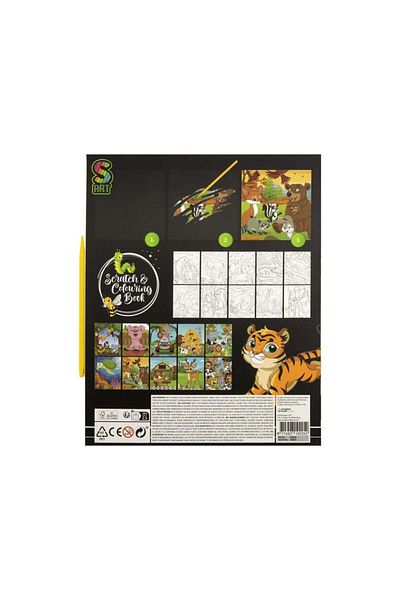 GRAFİX Creative coloring and scratch set, tiger