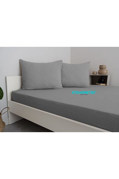 ETE HOMETEX Double Cotton Fitted Sheet Set 180X200X30Cm