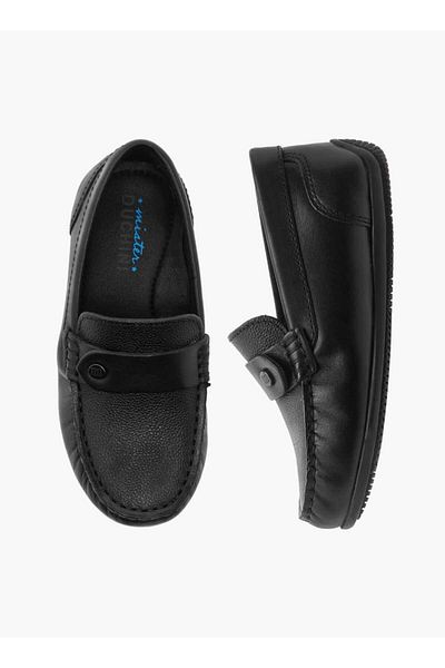 Mister Duchini Master Duchini Textured Slip-On Moccasins