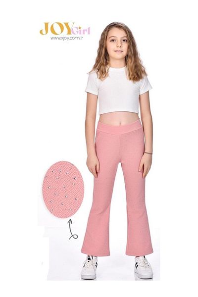 xjoy kids Xjoy 140-02-25 Stone Elastic Waist Girl's Pant 4-14 Years Old
