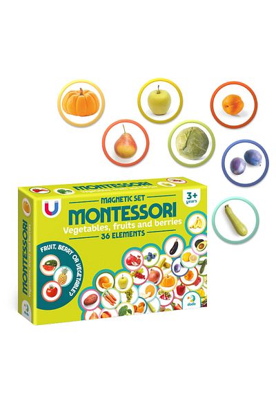 Dodo Montessori magnet set - Fruits and vegetables
