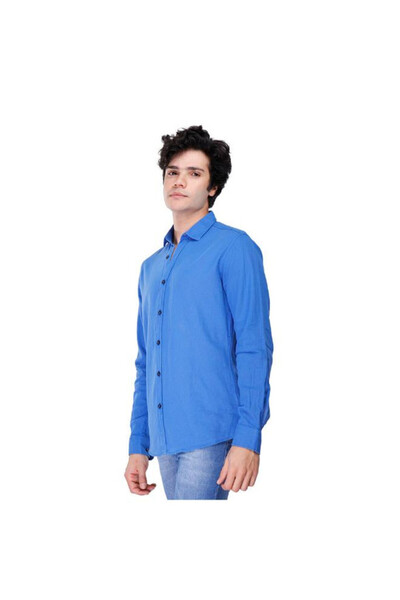 COUP قميص رجالي كاجوال 1200278 مقاس 2xl-أزرق