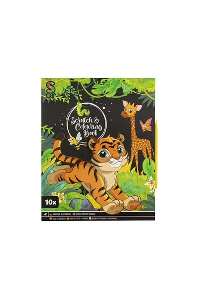 GRAFİX Creative coloring and scratch set, tiger