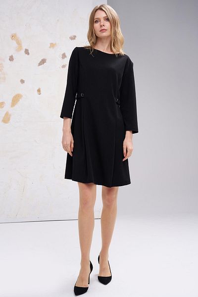 Journey O Neck-Waist Epaulette Detail, Dress