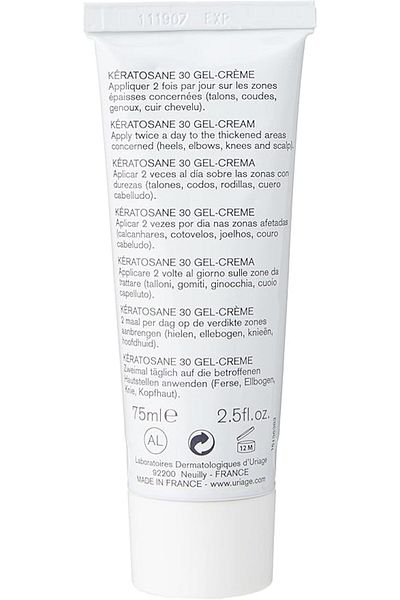 Uriage Gel Cream Keratosan 30 for optimal hydration 75 ml