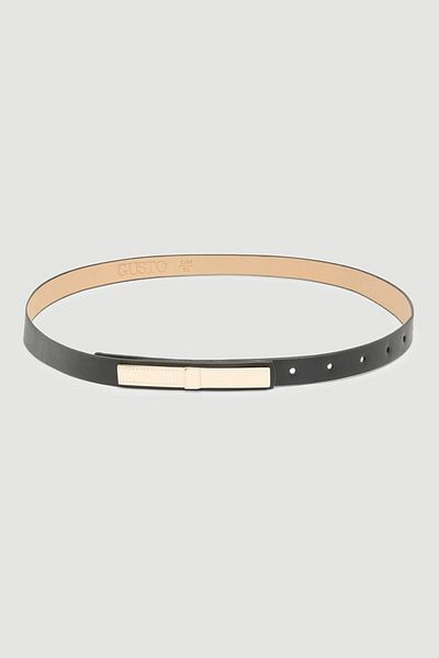 Gusto Curea neagră - cu accesoriu de panglică