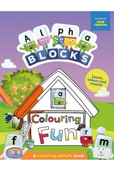 Alphablocks Coloring book with activities - Fun with Alphablocks