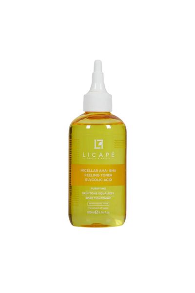Licape ® Glycolic Acid - Toner Für Das Gesicht | 200 ml | Aha Bha Peeling