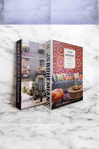 BayCazip Decorative Book Look Box Set of 2 Decorative Book Looking Box