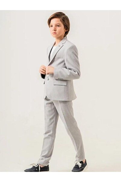 Zekids 3-6 Years Old Boys' Sports Set - T-Shirt, Linen Jacket and Pants