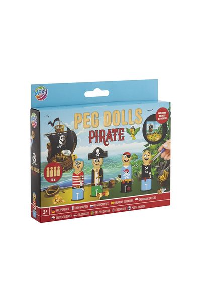 Moxy Creative DIY set, Wooden figurines, Peg Dolls, Pirates
