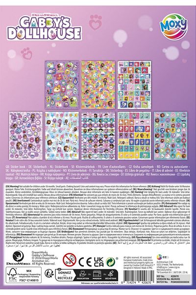Moxy Glitter Stickers - Gabby's Dollhouse