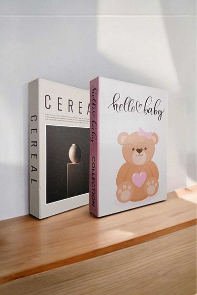 BayCazip Decorative Book Look Box Set of 2 Decorative Book Looking Box