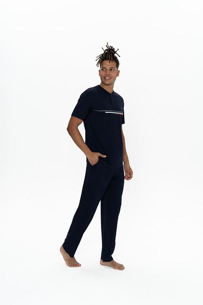 U.S. Polo Assn. Πόλο Ασν. Ανδρικό σετ πιτζάμες Navy Blue Oversize