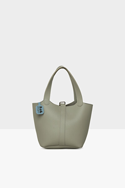 Bagmori Γκρι γυναικεία τσάντα με υφή M000008585