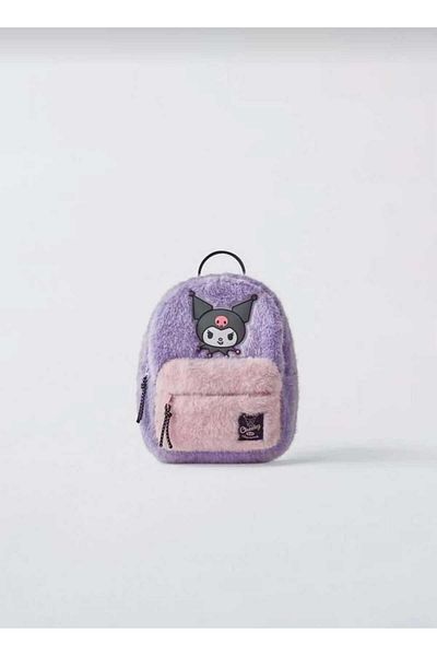 Karan Kids Girl's Kuromi Model Plush Backpack