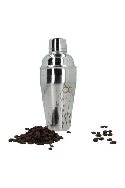 Barista Genie Stainless Steel Cocktail and Coffee Shaker 550ml with Mixing Ba...