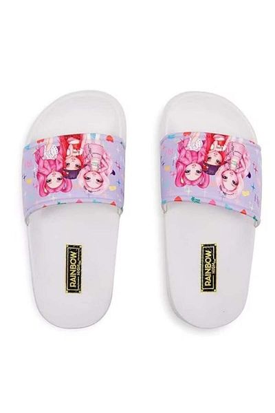 Perletti Perletti Rainbow High slippers, for girls, PVC, size 31, lilac and white
