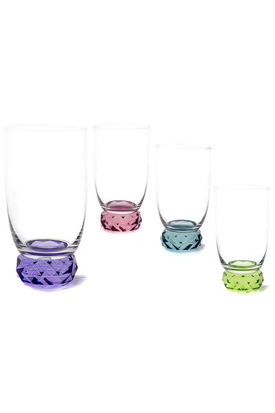 Mikasa Moor Moonly Colored 4-Piece Soft Drink Cup P342. 391614