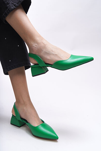 Riccon Glomythe Green Skin Women's High Heels - 0012111