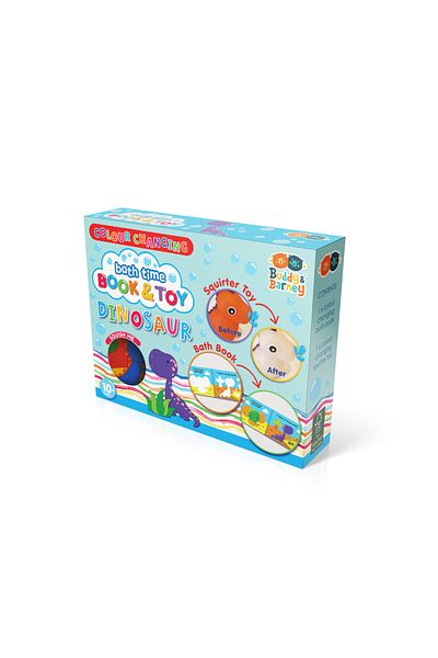 Buddy&Barney Color Changing Book and Toy - Dinosaur