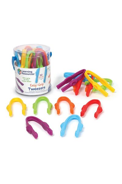 Learning Resources Set of 12 colored tweezers