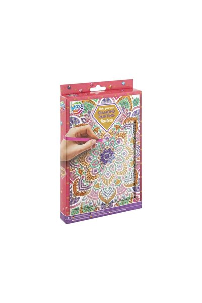 Moxy Set DIY creativ, Jurnal de pictură cu diamant, Floare Mandala, Floare A5