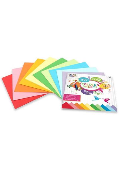 GRAFİX Origami paper 20 x 20 cm, 80 sheets