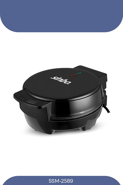 Sinbo Ssm-2589 Belgian Waffle Maker, Non-Stick Coating 1000 Watt