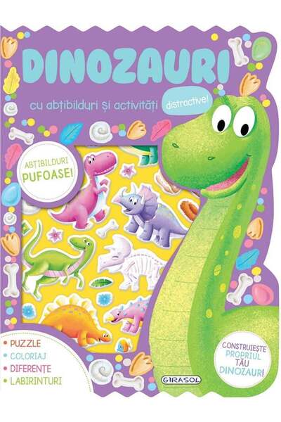 GIRASOL Autocolante pufoase - Dinozauri