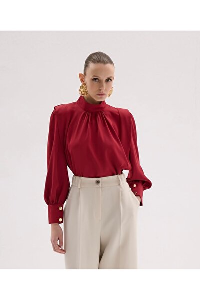 Mevsim Giyim Premium Tasarım Kırmızı Gömlek