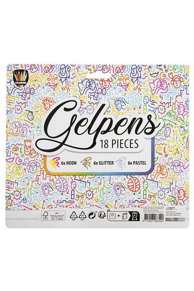 GRAFİX Set of 18 gel pens